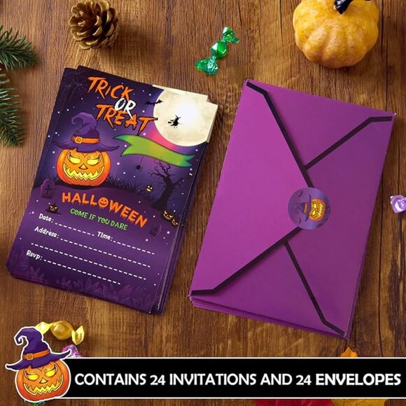 Halloween bundle invites and bags - Picture 5 of 8